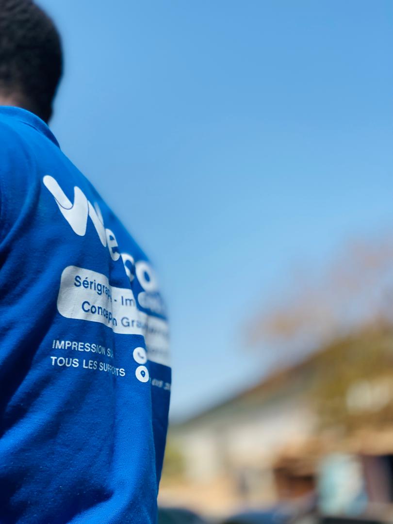 Polo Wellcom Groupe sérigraphié